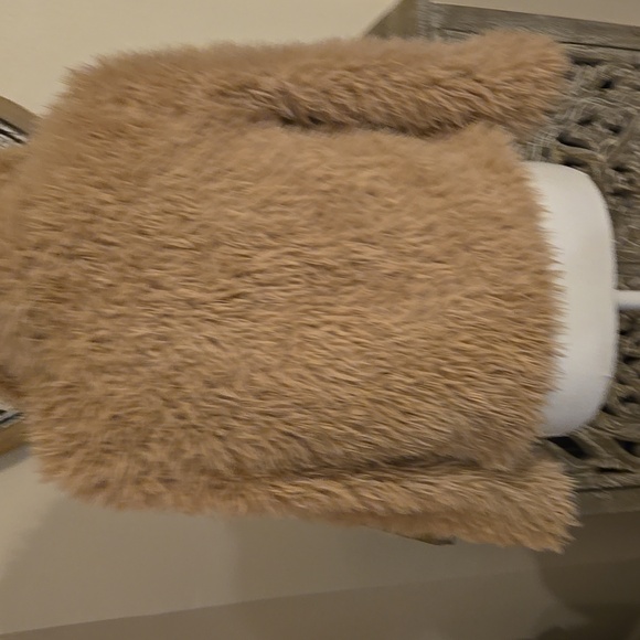 Little Lass Cream Teddy Jacket - Picture 10 of 10